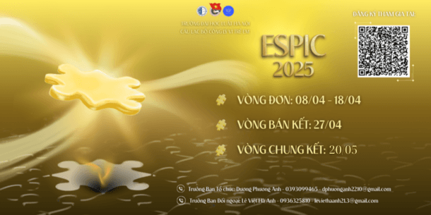 [VÒNG CHUNG KẾT CUỘC THI HÙNG BIỆN ESPIC 2025: HƯỚNG TỚI MỘT HỆ THỐNG TƯ PHÁP THÂN THIỆN CHO NGƯỜI CHƯA THÀNH NIÊN]