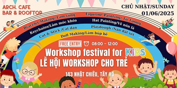 LỄ HỘI WORKSHOP CHO BÉ – NGÀY HỘI SÁNG TẠO DÀNH CHO CÁC BÉ