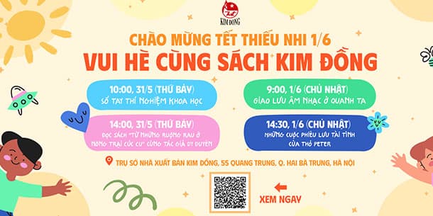 Chào mừng Tết Thiếu nhi 1/6 - chuỗi sự kiện VUI HÈ CÙNG SÁCH KIM ĐỒNG.