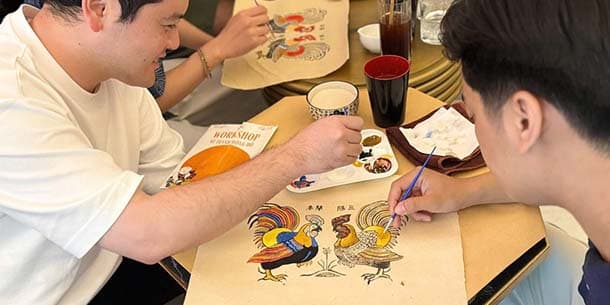 Trải nghiệm làm tranh dân gian Việt Nam - Workshop tại Hà Nội