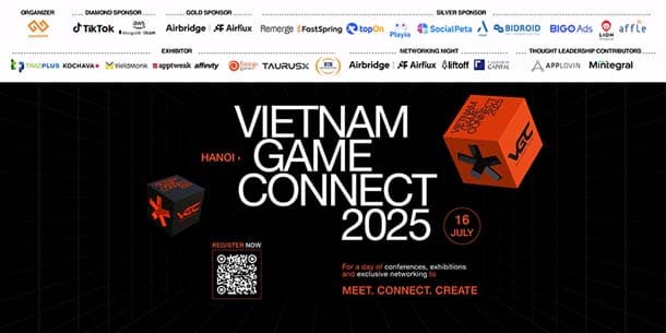 Vietnam Game Connect 2025 - Hội nghị kết nối các nhà phát triển và phát hành game Việt Nam với thế giới