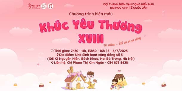 Chương trình hiến máu - Khúc Yêu Thương (Ngày 05 - 06/7/2025)