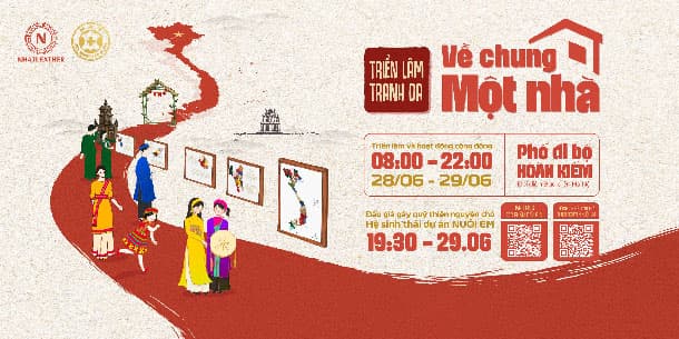TRIỂN LÃM TRANH DA VỀ CHUNG MỘT NHÀ.