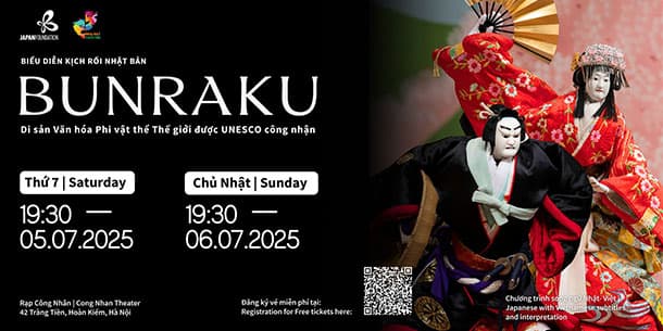 BUNRAKU – Biểu diễn Kịch rối Truyền thống Nhật Bản