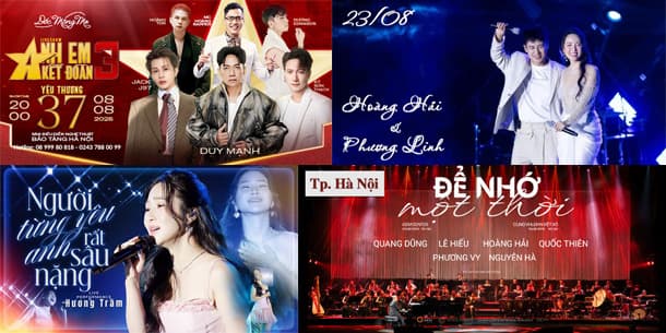 Tổng hợp các sự kiện cực HOT sẽ diễn ra vào tháng 8/2025 tại Hà Nội - Hồ Chí Minh - Đà Lạt