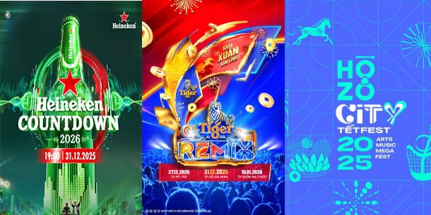 Tổng hợp các sự kiện âm nhạc -  văn hóa nghệ thuật chào đón giáng sinh, countdown đón năm mới 2026