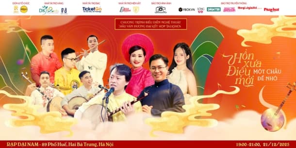CHÍNH THỨC: MỞ BÁN VÉ ĐÊM NHẠC BIỂU DIỄN CHẦU VĂN KẾT HỢP TALKSHOW “HỒN XƯA, ĐIỆU MỚI”