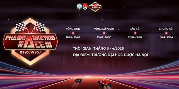 PharMaketing Race 2026: Cuộc thi về Marketing Dược trên toàn miền Bắc chính thức trở lại