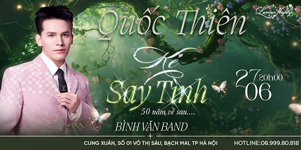 Nguyễn Đình Tuấn Dũng sẽ góp mặt tại Liveshow Quốc Thiên 2026 - Kẻ Say Tình 50 Năm Về Sau