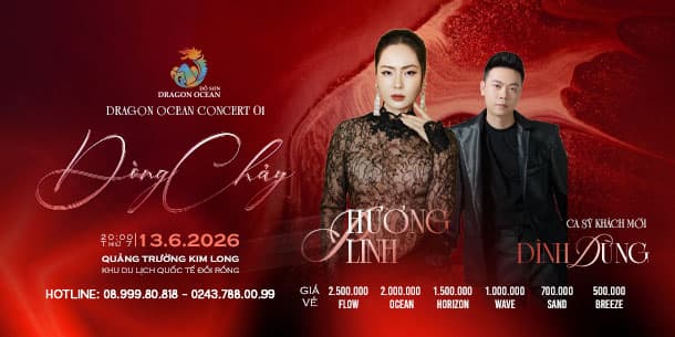Đêm nhạc Dragon Ocean Concert 1 Hải Phòng của Phương Linh và Đình Dũng 2026 chính thức công bố danh sách bài hát