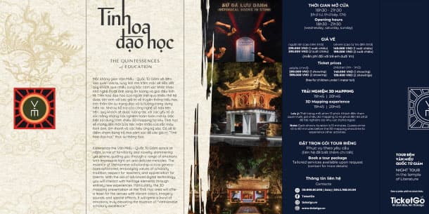 Cập nhật lịch tour đêm Văn Miếu tháng 6.2026 và bảng giá vé mới nhất - Trải nghiệm Di sản Hà Nội về đêm đầy ấn tượng