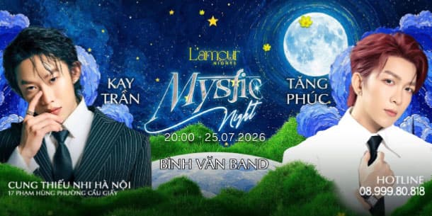 Đêm nhạc Kay Trần tại Hà Nội 2026 - Mystic Night hứa hẹn bùng nổ cùng Tăng Phúc