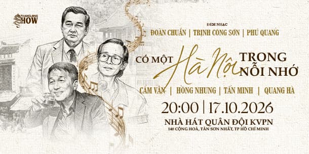 Đêm nhạc Cẩm Vân tại TP Hồ Chí Minh 2026 - Sống lại ký ức Hà Nội qua những tuyệt phẩm bất hủ | Đoàn Chuẩn - Trịnh Công Sơn - Phú Quang