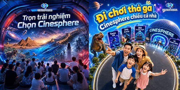 CINESPHERE tại AEON Mall Hà Đông - Trải Nghiệm Công Nghệ Tương Lai Đã Mở Bán Vé trên Ticketgo
