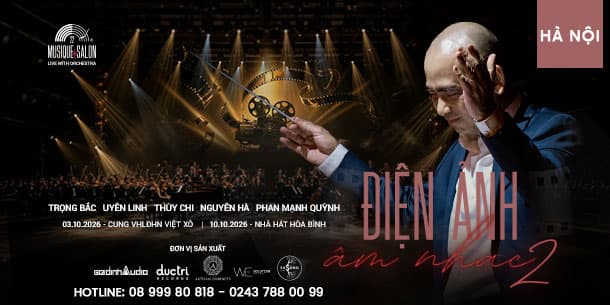 Đêm nhạc Musique de Salon 22 tại Hà Nội và Hồ Chí Minh - Tháng 10/2026 | Khi âm nhạc điện ảnh đánh thức ký ức