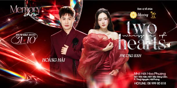 31/10 Hải Phòng: Đi đâu cùng người thương? Đêm nhạc Hoàng Hải × Phương Linh – Whisper of Two Hearts