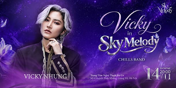 Đêm nhạc Vicky Nhung tại Hà Nội tháng 11/2026 - Hẹn gặp fan hâm mộ tại Vicky in Sky Melody