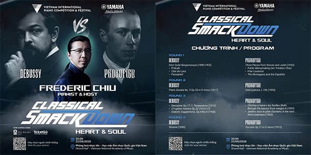 ĐẾM NGƯỢC 2 TUẦN TỚI CLASSICAL SMACKDOWN: SẴN SÀNG CHO MỘT ĐÊM NHẠC CỔ ĐIỂN BÙNG NỔ?