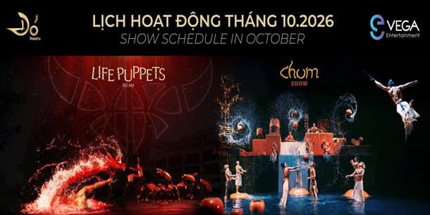 LỊCH DIỄN THÁNG 10/2026 CHUM SHOW & RỐI MƠ TẠI NHÀ HÁT ĐÓ | TICKETGO.VN