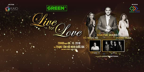 LIVE FOR LOVE CONCERT 2018 - SHAYNE WARD - HƯƠNG TRÀM