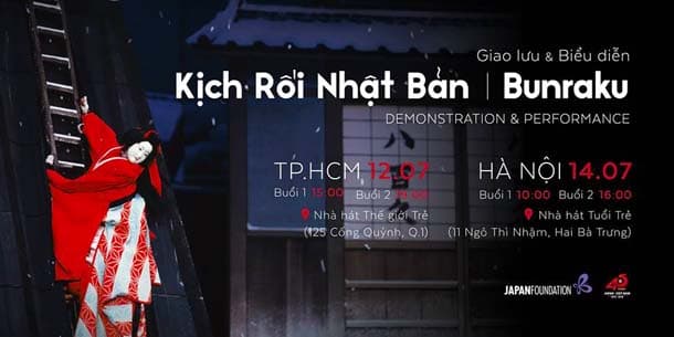 GIAO LƯU VÀ TRÌNH DIỄN KỊCH RỐI NHẬT BẢN – BUNRAKU