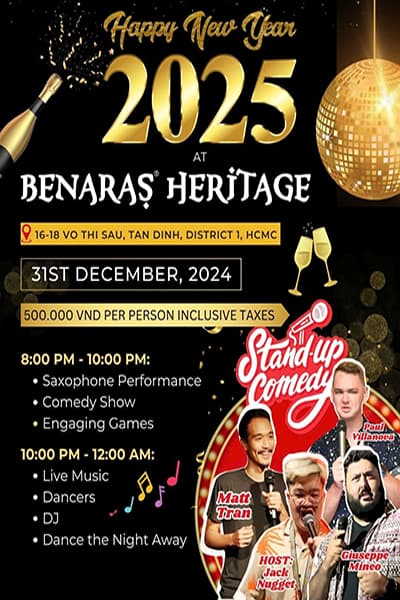 Đón Giao thừa hoành tráng tại Benaras Heritage - Countdown to New Year 2025