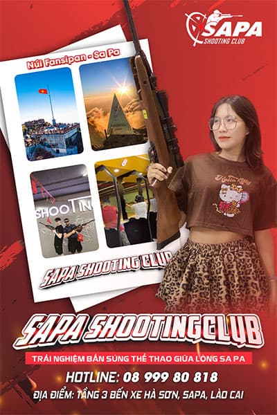 Vé trải nghiệm bắn súng thể thao Sapa Shooting Club